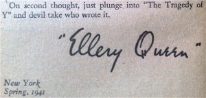 Tragedy of Y Signature