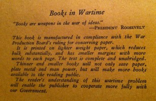 Books in Wartime
